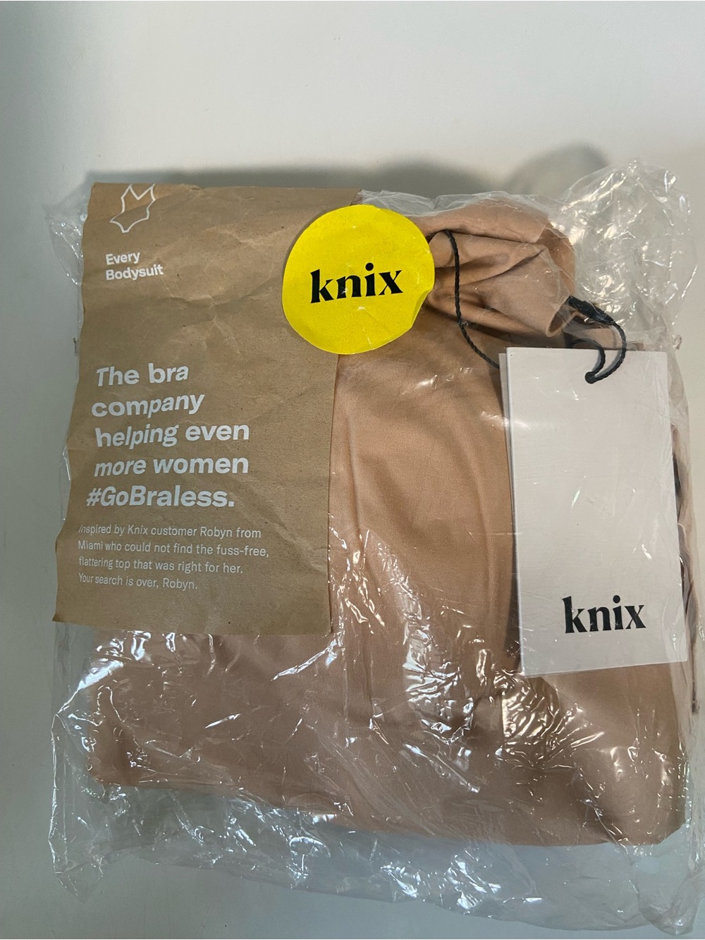 Knix Every Bodysuit BNWT XXL Beige Seamless Shapewear